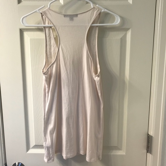 Love 21 Cream Tank Top with Beaded Design - Picture 2 of 2